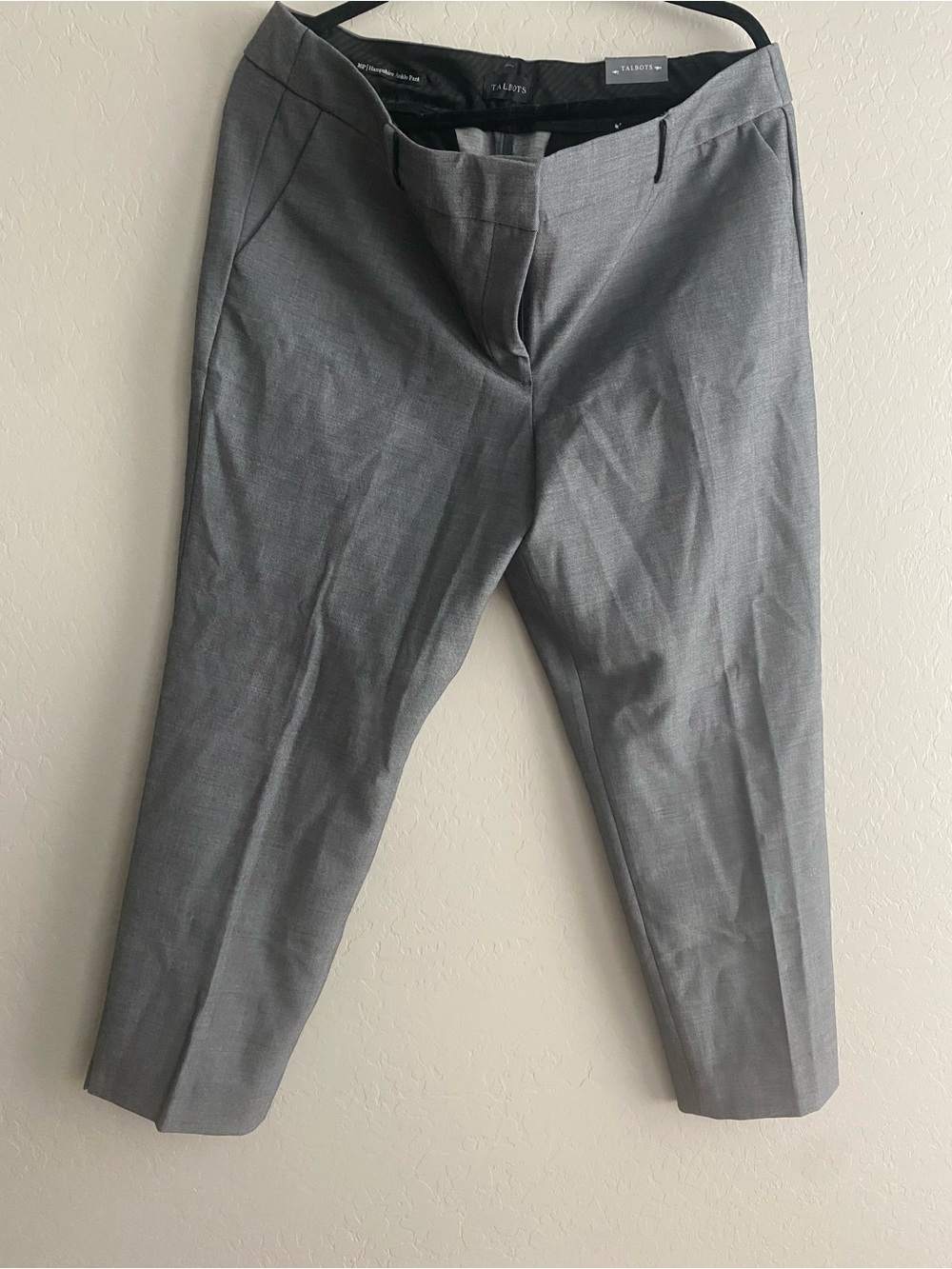 Talbots Hampshire Ankle Pants Heather Grey 16P NWT